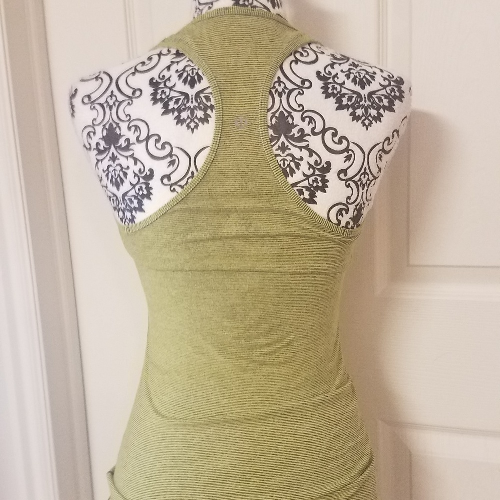 LuLulemon Striped Stretch Rackerback Tank Top S - Picture 4 of 5